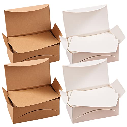 400 Stücke Blanko Papier Karten, Leere Kraftpapier Visitenkarten Nachricht Karten DIY Nachricht Tags Kraft Grußkarte Lernkarte Memory Wort Karten (200 Weiß + 200 Braune) von BLLREMIPSUR