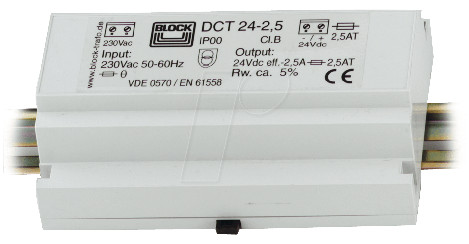 DCT 12-1 - Gleichstromversorgung, 12 V, 1,0 A von BLOCK TRANSFORMATOREN