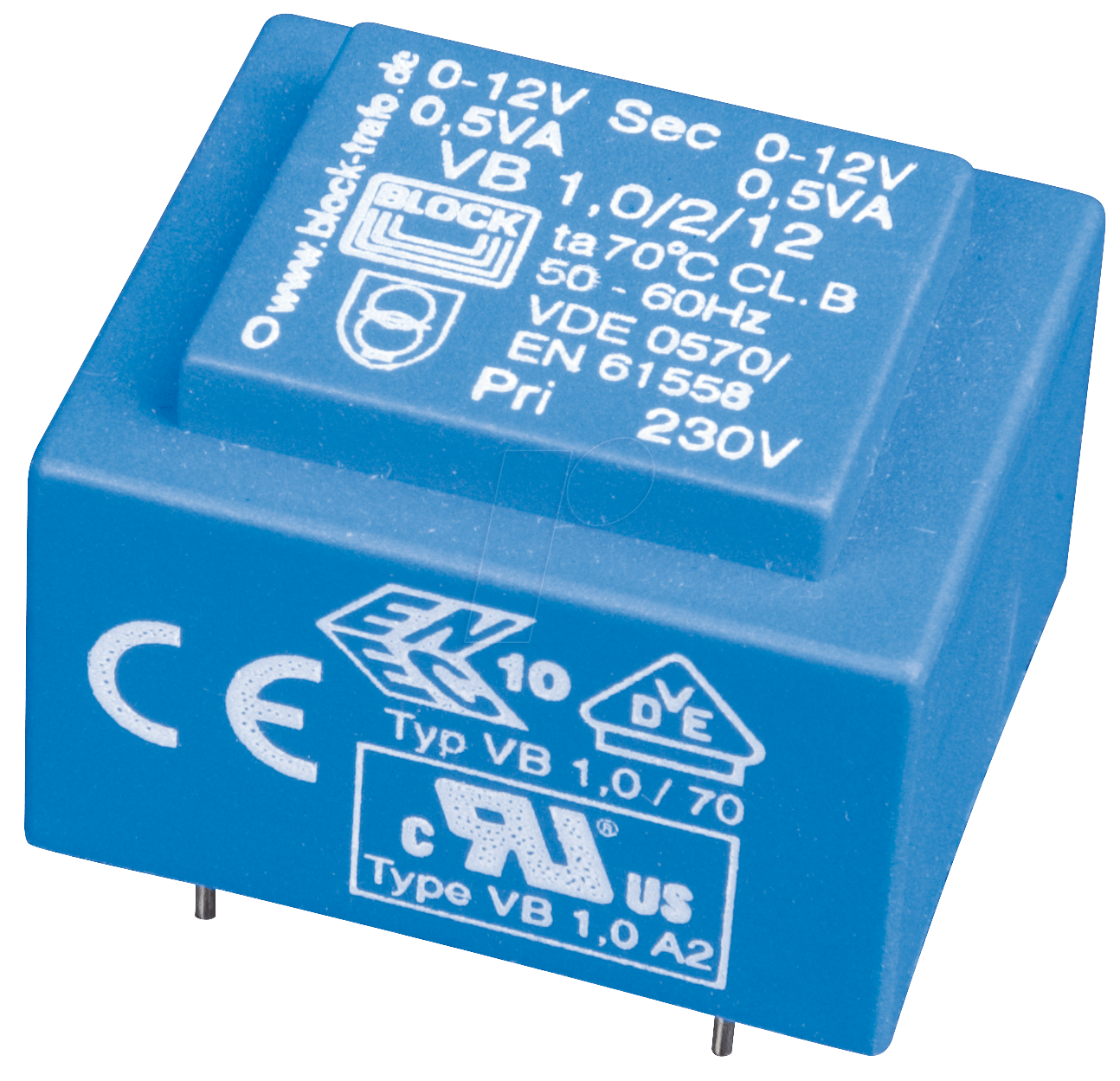 EI 30/10,5 115 - Printtrafo, 1 VA, 15 V, 66 mA, RM 20 mm von BLOCK TRANSFORMATOREN