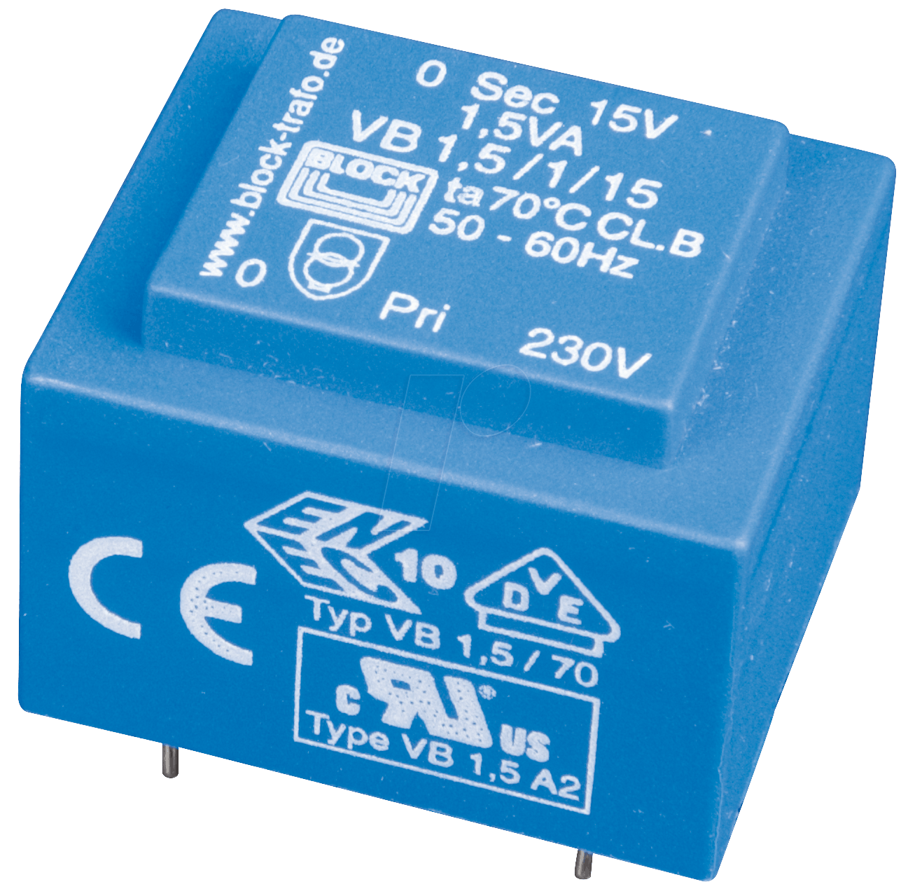 EI 30/12,5 109 - Printtrafo, 1,5 VA, 9 V, 166 mA, RM 20 mm von BLOCK TRANSFORMATOREN