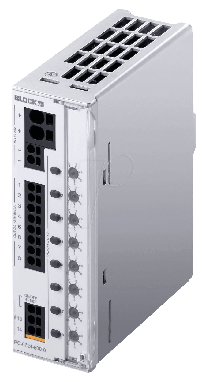 PC 0724 480 - Elektronischer Schutzschalter, 48 A von BLOCK TRANSFORMATOREN