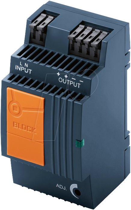 PEL 230/12-4 - Schaltnetzteil, Hutschiene, 48 W, 10,5 - 15,5 V, 4 A, einphasig von BLOCK TRANSFORMATOREN