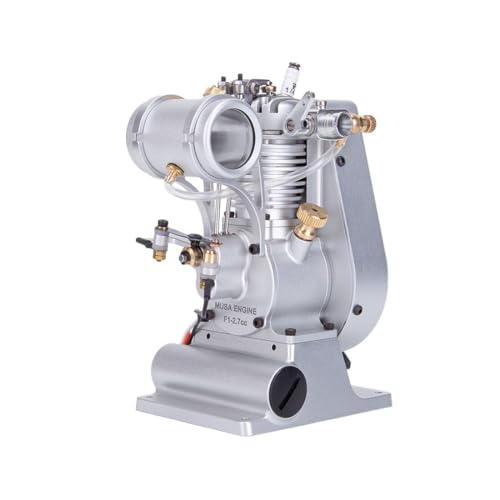 BLOKZ Mini Metall Motor Modell Kit, F1-2.7cc Top-Ventil Vertikale Einzylinder 4-Takt Luftgekühlte Benzin Interne Verbrennungsmotor, Mechanische Handwerk Modell Spielzeug (RTR Version) von BLOKZ