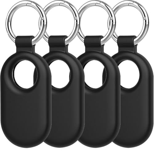 BLOOOK Hüllen kompatibel mit Samsung Galaxy SmartTag2 Bluetooth Tracker Hülle,mit Silikon Schlüsselanhänger Schutzhülle Anti-Verlust Zubehör für Smart Tag2 Smart Tag 2 2023 Accessories von BLOOOK