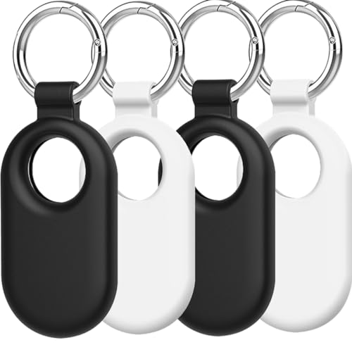 BLOOOK Hüllen kompatibel mit Samsung Galaxy SmartTag2 Bluetooth Tracker Hülle,mit Silikon Schlüsselanhänger Schutzhülle Anti-Verlust Zubehör für Smart Tag2 Smart Tag 2 2023 Accessories von BLOOOK