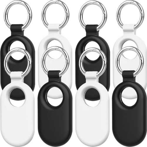 BLOOOK Hüllen kompatibel mit Samsung Galaxy SmartTag2 Bluetooth Tracker Hülle,mit Silikon Schlüsselanhänger Schutzhülle Anti-Verlust Zubehör für Smart Tag2 Smart Tag 2 2023 Accessories von BLOOOK