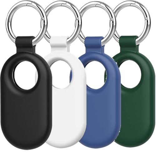 BLOOOK Hüllen kompatibel mit Samsung Galaxy SmartTag2 Bluetooth Tracker Hülle,mit Silikon Schlüsselanhänger Schutzhülle Anti-Verlust Zubehör für Smart Tag2 Smart Tag 2 2023 Accessories von BLOOOK