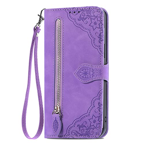 Zip Card Slots Hülle für Motorola Edge 60 Fusion Wallet Women's Small Leather Purse Bifold Wallet Handbag with Zip for Women Girls Folio Cover Brieftasche Geldbörse Edge 60 Fusion,Violett Zip Card Slots Hülle für Motorola Edge 60 Fusion Wallet Women's Small Leather Purse Bifold Wallet Handbag with Zip for Women Girls Folio Cover Brieftasche Geldbörse Edge 60 Fusion,Violett von BLOTECH