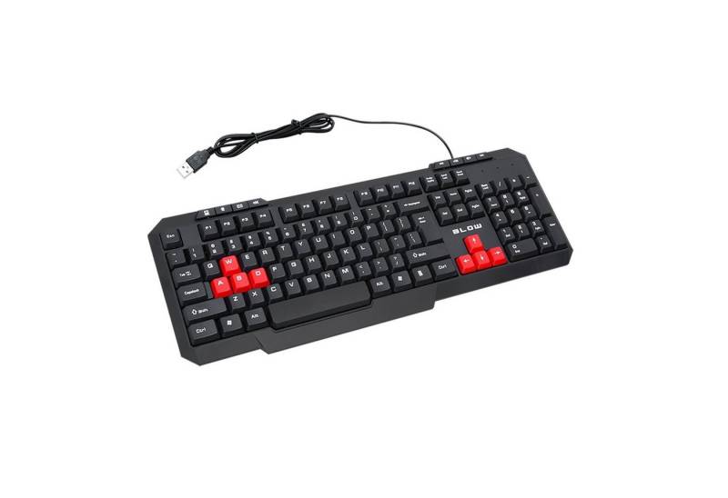 BLOW KP-105 Tastatur (QWERTY-Layout, Multimedia-Tasten) von BLOW