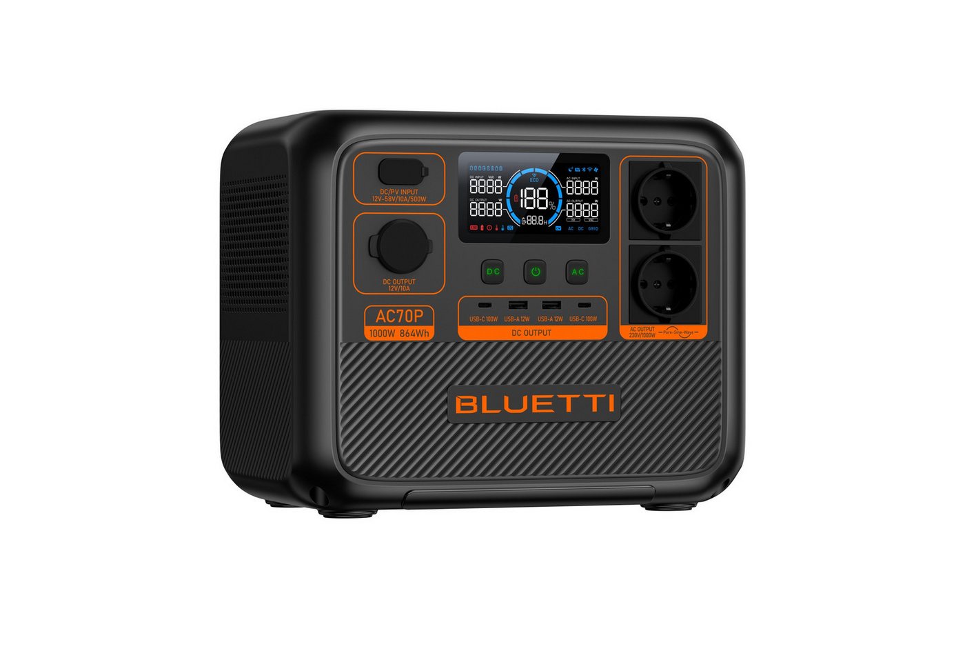 BLUETTI P-AC70P-EU-GY-BL-010 Powerstation von BLUETTI