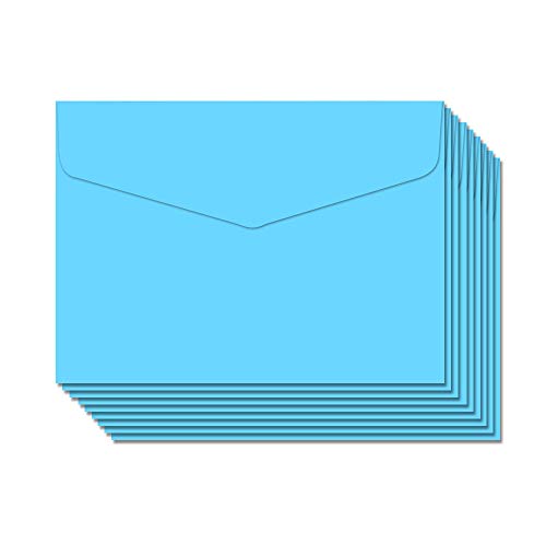 BLUGUL 50 Stück Mini Umschlag, 115x82mm, Geschenkkarte Umschlag, für Partyeinladungen Hochzeit Geburtstag Geschenk Grußkarten, Blau von BLUGUL