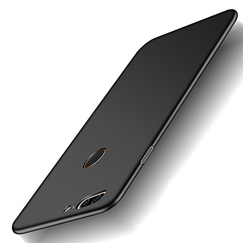 BLUGUL Kompatibel mit OnePlus 5T Hülle, Ultra-Dünn, Premium-Mattlackierung, Harter Schutzhülle, Leichter Case Cover für OnePlus 5T, Schwarz von BLUGUL