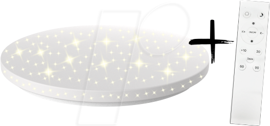 BLULAXA 49528 - Deckenleuchte, Sternernhimmel,18 W, 1820 lm, CCT von BLULAXA