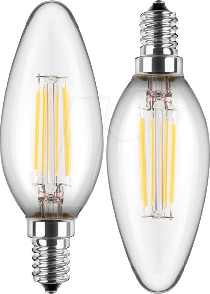 BLULAXA 49801 - LED Flilament Lampe C35 E14 5 W 470 lm NW Doppelpack von BLULAXA