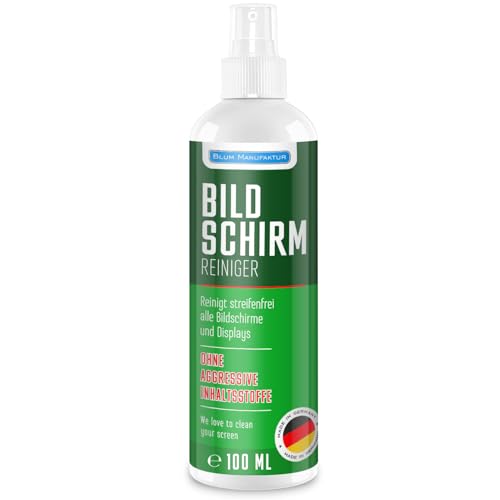 Blum Manufaktur - 100ml Bildschirmreiniger - Perfekte Reinigung Aller Bildschirme und Displays. Streifenfrei ohne Schlieren. von BLUM MANUFAKTUR