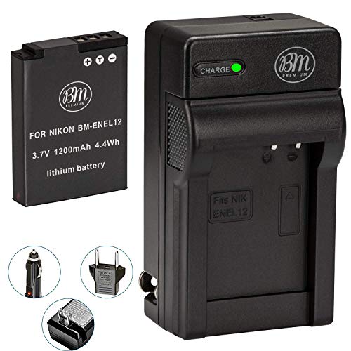 BM Premium EN-EL12 Akku für Nikon keymission 170, keymission 360, Coolpix A900, AW100, AW110, AW120, AW130, S6300, S8100, S8200, S9050, S9200, S9300, S9400, S9500, S9700, S9900, P310, P330, P340 BM Premium EN-EL12 Akku für Nikon keymission 170, keymission 360, Coolpix A900, AW100, AW110, AW120, AW130, S6300, S8100, S8200, S9050, S9200, S9300, S9400, S9500, S9700, S9900, P310, P330, P340 von BM Premium