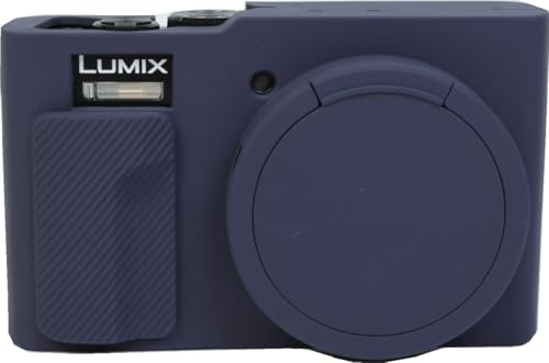BMAOLLONGB ZS99 TZ99 Kameratasche, dünn, leicht, Silikon, Gummi-Schutzhülle für Panasonic Lumix ZS99 TZ99, Blau von BMAOLLONGB
