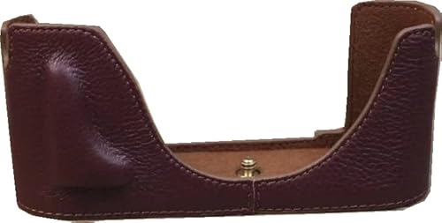 BolinUS M240 Tasche, handgefertigt, echtes Echtleder, halbe Kameratasche für Leica M240 Handschlaufe (Kaffee) von BMAOLLONGB