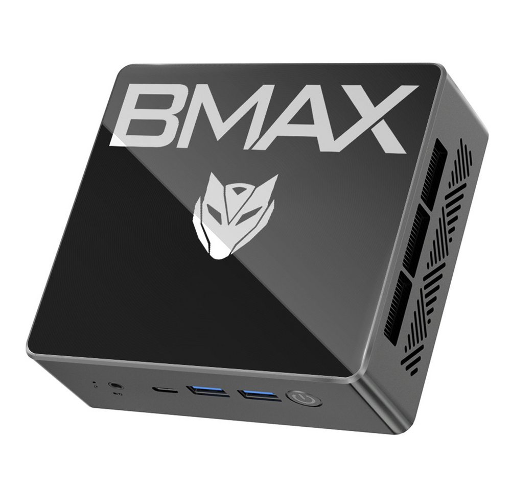 BMAX B4 Turbo Intel Twin Lake N150, 4 Kerne, max. 3,6 GHz, 16 GB RAM Mini-PC (Intel Intel Twin Lake N150, 16 GB RAM, 512 GB SSD, 2*HDMI + 1*Typ-C 4K @ 60 Hz Dreifachanzeige Unterstützt Linux-System) von BMAX
