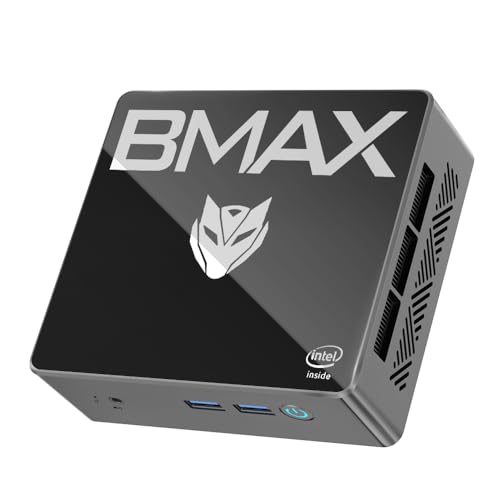 BMAX Mini PC Intel 12. Gen N95(bis zu 3,4GHz) 16GB DDR4 RAM 512GB M.2 SSD B4 Mini Computer Desktop Support Dual HDMI 4K UHD WiFi 5, Bluetooth4.2, Gigabit Etherne Mini Gaming PC 4K HD Gigabit Etherne. von BMAX