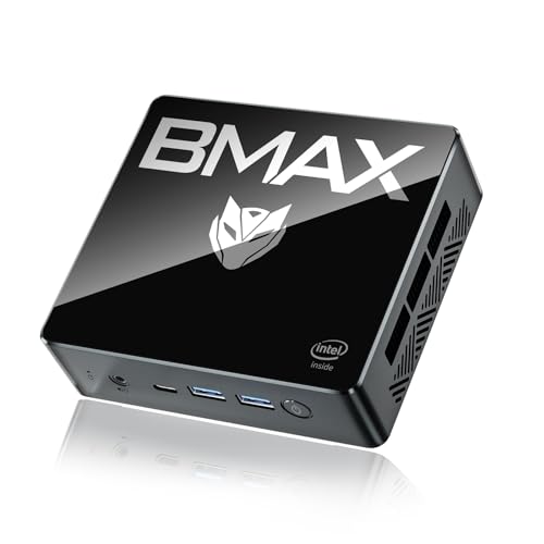 BMAX Mini PC Intel 12. Gen N95(bis zu 3,4GHz) 16GB DDR4 RAM 512GB M.2 SSD B4 Mini Computer Desktop Support Dual HDMI 4K UHD WiFi 5, Bluetooth4.2, Gigabit Etherne Mini Gaming PC 4K HD Gigabit Etherne. von BMAX