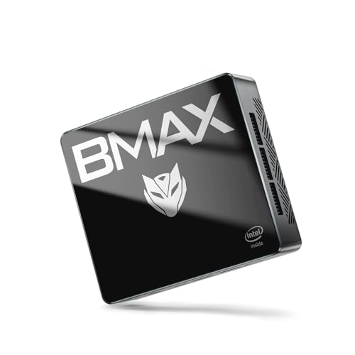 BMAX Mini-PC N100 16 GB RAM/512 GB SSD 12. Intel Alderlake-N Windows 11 Pro B4Plus Mini-Desktop-Computer 4K-UHD-Ausgang, dreifache Anzeige, HDMI*2, Typ-C*1, USB 3.0 ×2, USB 2.0 ×2 BT 5.2 von BMAX