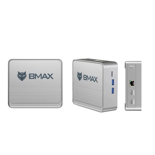 BMAX Mini PC N5095 16GB DDR4 512GB Windows 11 Pro B3 (bis zu 2,9 GHz) Desktop Computer Dual-Screen Display HDMI 2.0×2/WiFi 5 / Gigabit Etherne von BMAX