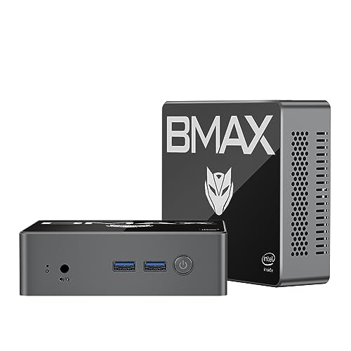 BMAX Mini PC W-11pro 8GB RAM 256GB ROM SSD Mini Desktop PC Celeron N4100 Micro Desktop B2Pro Computer,Gigabit Ethernet, HDMI X 2 für Büro, Business, Heimkino,4K UHD, WLAN, BT4.2 von BMAX