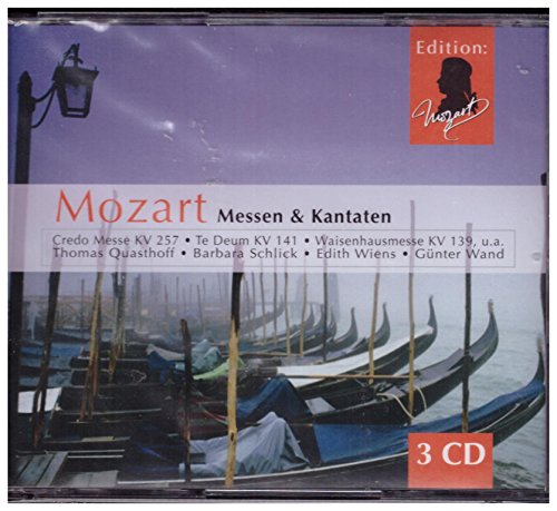 Mozart Messen & Kantaten Krönungsmesse - Credo Messe KV 257 - Te Deum KV. 141 Waisenhausmesse KV. 139 3er CD Box von BMG