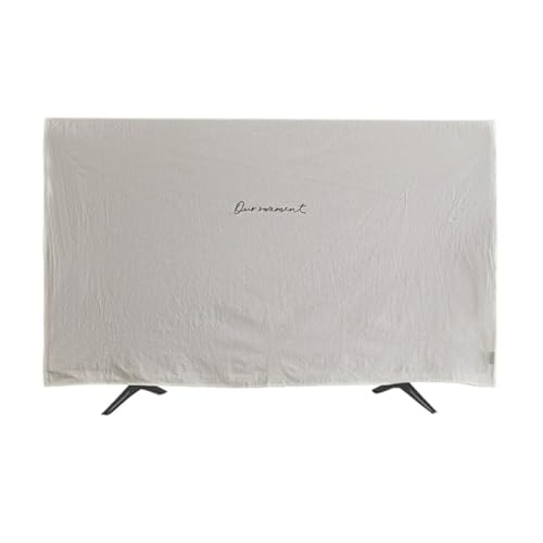 BMOZRM TV-Abdeckung, Bildschirmschutz, Display-TV-Gehäuse for Wohnzimmer, LED-LCD-TV-Schutz, Malerei-TV-Schrank (Color : Weiß, Size : 65 inches) von BMOZRM