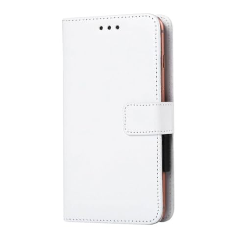 BMPNLSZ Handyhülle für Alcatel 3 2025 Hülle Leder, Premium Leder Flip Case Schutzhülle Tasche Handytasche für Alcatel 3 2025 Handy Hüllen Cover (6,5") - weiß-XHDSXT von BMPNLSZ