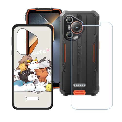 BMPNLSZ Hülle für Blackview BL7000 + HD Panzerglas, Sanft Handyhülle Silikon Schutzhülle Cover TPU Case Handy Tasche Handytasche - Panzerglasfolie Schutzfolie für (6,78") - LH61 von BMPNLSZ