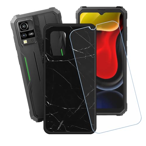 BMPNLSZ Hülle für Blackview BV4800 SE (6,56") + HD Panzerglas, Sanft Handyhülle Silikon Schutzhülle Cover TPU Case Handy Tasche Handytasche - Panzerglasfolie Schutzfolie - LH32 von BMPNLSZ