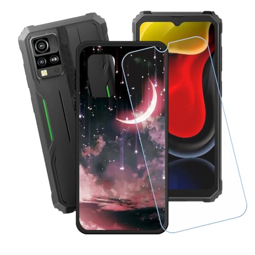 BMPNLSZ Hülle für Blackview BV4800 SE (6,56") + HD Panzerglas, Sanft Handyhülle Silikon Schutzhülle Cover TPU Case Handy Tasche Handytasche - Panzerglasfolie Schutzfolie - LH55 von BMPNLSZ