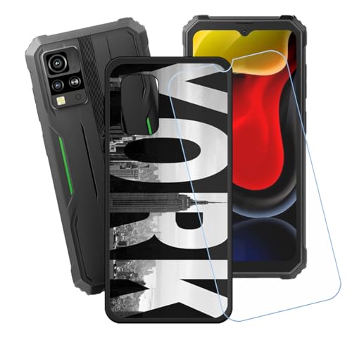 BMPNLSZ Hülle für Blackview BV4800 SE (6,56") + HD Panzerglas, Sanft Handyhülle Silikon Schutzhülle Cover TPU Case Handy Tasche Handytasche - Panzerglasfolie Schutzfolie - LH95 von BMPNLSZ