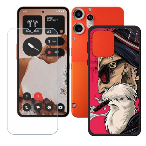 BMPNLSZ Hülle für CMF Phone 2 Pro + HD Panzerglas, Sanft Handyhülle Silikon Schutzhülle Cover TPU Case Handy Tasche Handytasche - Panzerglasfolie Schutzfolie für (6,77") - LH49 von BMPNLSZ