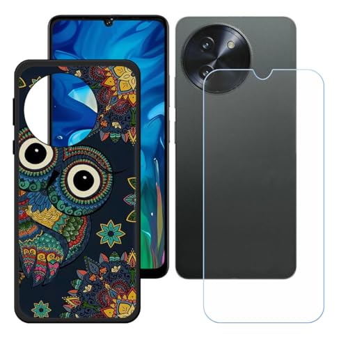 BMPNLSZ Hülle für Doogee Note 59 Pro+ + HD Panzerglas, Sanft Handyhülle Silikon Schutzhülle Cover TPU Case Handy Tasche Handytasche - Panzerglasfolie Schutzfolie - LH10 von BMPNLSZ