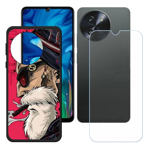BMPNLSZ Hülle für Doogee Note 59 Pro (6,75") + HD Panzerglas, Sanft Handyhülle Silikon Schutzhülle Cover TPU Case Handy Tasche Handytasche - Panzerglasfolie Schutzfolie - LH49 von BMPNLSZ