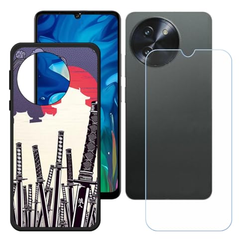 BMPNLSZ Hülle für Doogee Note 59 Pro (6,75") + HD Panzerglas, Sanft Handyhülle Silikon Schutzhülle Cover TPU Case Handy Tasche Handytasche - Panzerglasfolie Schutzfolie - LH51 von BMPNLSZ