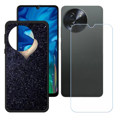 BMPNLSZ Hülle für Doogee Note 59 Pro (6,75") + HD Panzerglas, Sanft Handyhülle Silikon Schutzhülle Cover TPU Case Handy Tasche Handytasche - Panzerglasfolie Schutzfolie - LH52 von BMPNLSZ