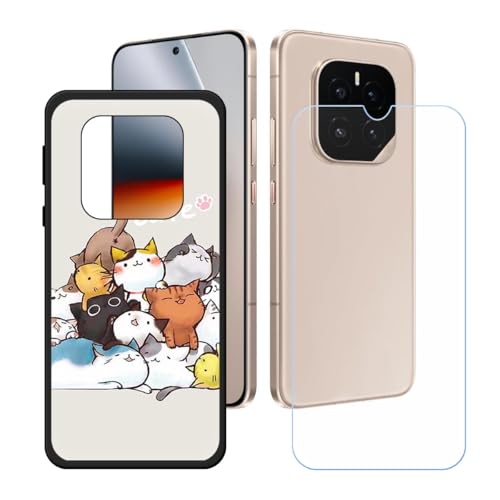 BMPNLSZ Hülle für Honor GT Pro 5G + HD Panzerglas, Sanft Handyhülle Silikon Schutzhülle Cover TPU Case Handy Tasche Handytasche - Panzerglasfolie Schutzfolie für (6,78") - LH61 von BMPNLSZ