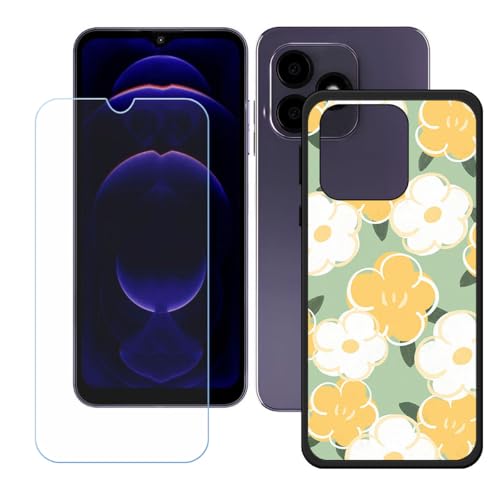 BMPNLSZ Hülle für Hotwav Note 15 + HD Panzerglas, Sanft Handyhülle Silikon Schutzhülle Cover TPU Case Handy Tasche Handytasche - Panzerglasfolie Schutzfolie für (6,6") - LH89 von BMPNLSZ