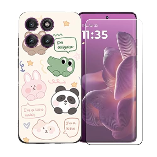 BMPNLSZ Hülle für Motorola Edge 60 Pro + HD Displayschutz, Handyhülle Silikon Schutzhülle Cover TPU Case Handytasche - Gehärtetes Folie Schutzfolie für Motorola Edge 60 Pro - OYLLM47 BMPNLSZ Hülle für Motorola Edge 60 Pro + HD Displayschutz, Handyhülle Silikon Schutzhülle Cover TPU Case Handytasche - Gehärtetes Folie Schutzfolie für Motorola Edge 60 Pro - OYLLM47 von BMPNLSZ