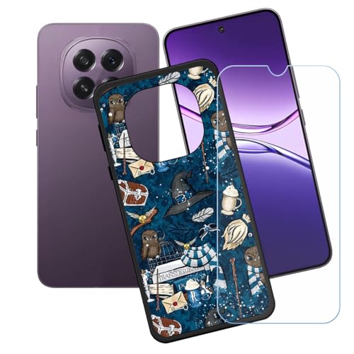 BMPNLSZ Hülle für Oppo A5 2025 + HD Panzerglas, Sanft Handyhülle Silikon Schutzhülle Cover TPU Case Handy Tasche Handytasche - Panzerglasfolie Schutzfolie für (6,7") - LH44 von BMPNLSZ