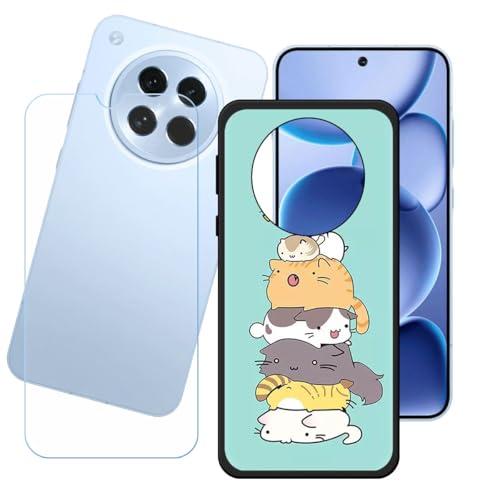 BMPNLSZ Hülle für Oppo Find X8s + HD Panzerglas, Sanft Handyhülle Silikon Schutzhülle Cover TPU Case Handy Tasche Handytasche - Panzerglasfolie Schutzfolie für (6,32") - LH21 von BMPNLSZ
