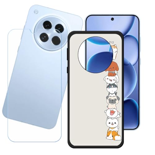 BMPNLSZ Hülle für Oppo Find X8s + HD Panzerglas, Sanft Handyhülle Silikon Schutzhülle Cover TPU Case Handy Tasche Handytasche - Panzerglasfolie Schutzfolie für (6,32") - LH62 von BMPNLSZ