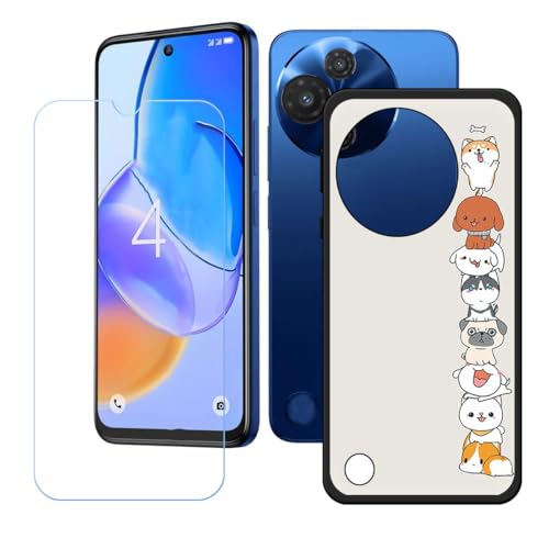 BMPNLSZ Hülle für TCL 60R 5G + HD Panzerglas, Sanft Handyhülle Silikon Schutzhülle Cover TPU Case Handy Tasche Handytasche - Panzerglasfolie Schutzfolie für (6,67") - LH62 von BMPNLSZ