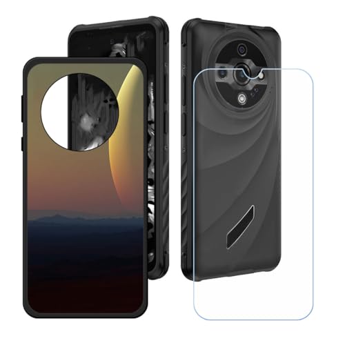 BMPNLSZ Hülle für Ulefone Armor X31 + HD Panzerglas, Sanft Handyhülle Silikon Schutzhülle Cover TPU Case Handy Tasche Handytasche - Panzerglasfolie Schutzfolie für (6,56") - LH27 von BMPNLSZ