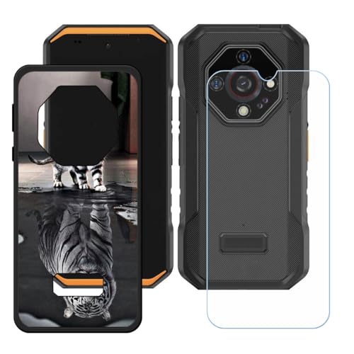 BMPNLSZ Hülle für Ulefone Armor X32 (5,65") + HD Panzerglas, Sanft Handyhülle Silikon Schutzhülle Cover TPU Case Handy Tasche Handytasche - Panzerglasfolie Schutzfolie - LH53 von BMPNLSZ
