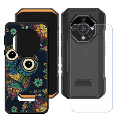 BMPNLSZ Hülle für Ulefone Armor X32 + HD Panzerglas, Sanft Handyhülle Silikon Schutzhülle Cover TPU Case Handy Tasche Handytasche - Panzerglasfolie Schutzfolie - LH10 von BMPNLSZ